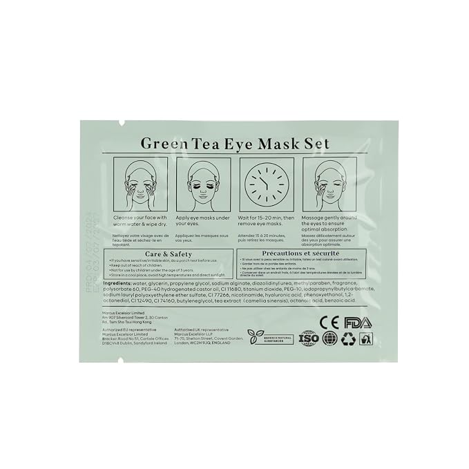 BLOOMORA Green Tea Under Eye Patches - Image 8