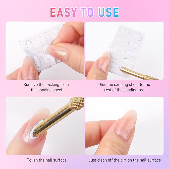 Pre-Treatment Cuticle Pusher, Dual Ended Cuticle Remover Russian Prep Nail - Image 5
