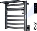 LANMEL 2 in 1 Towel Warmer Rack & Towel Rack Wall, 6 Bars Electric Wall Mounted by LANMEL