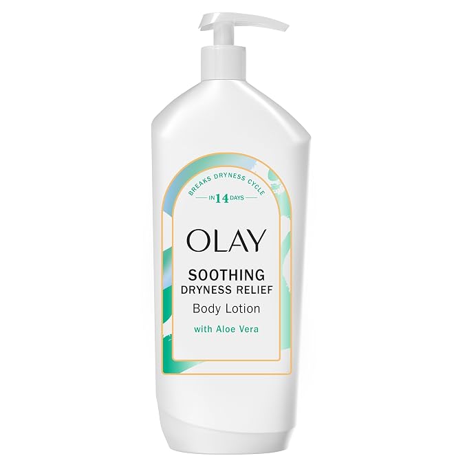 Olay Body Lotion for Women, Soothing Dryness Relief, 24hr Moisturizing & Deep by Olay