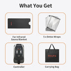 Infrared Sauna Blanket, Durable PU Leather Cover Detox & Relaxation at Home - Image 7