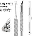 Pre-treatment Cuticle Pusher, Russian Prep Nail Pushers, Dual Ended Cuticle - Image 2