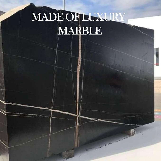 Koville Natural Black Marble Tray, Catchall - Image 7