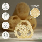 Chill Ah Green Glow Loofah Sponge Set – 100% Plant-Based, Biodegradable - Image 3
