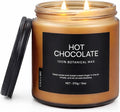 Hot Chocolate Home Scented Candles, 13oz Organic Soy Wax, 76-Hour Clean Burning by Fivefire