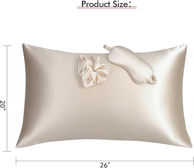 Vegan Silk Sleep Set, Vegan Silk Pillowcase - Image 2