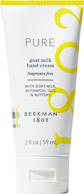Beekman 1802 Goat Milk Hand Cream – Pure – Fragrance Free – 2 oz – Moisturizing by Beekman1802