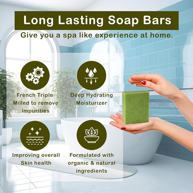 Simple Scents Australia Eucalyptus Scented Natural Soap Bars, 3.5oz - Image 4