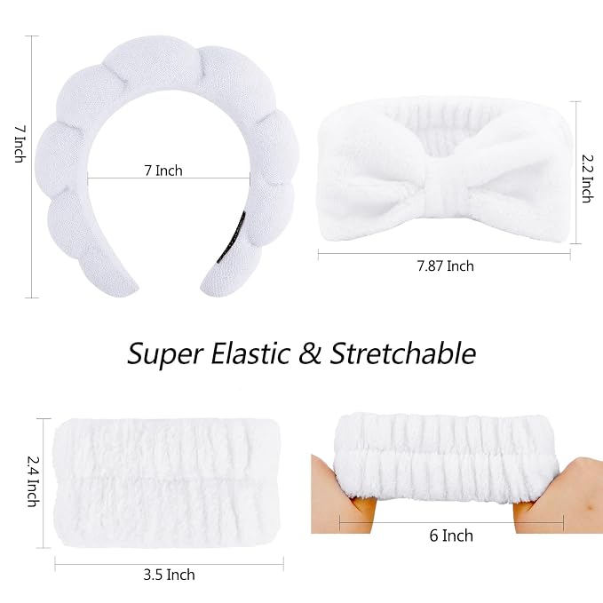 VELSCRUN 6 Pack Spa Headband, Makeup Headband, Face Wash Headband, Skincare - Image 7