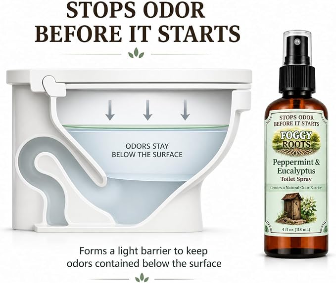 Peppermint & Eucalyptus Pre-Toilet Spray – Stops Odor Before It Starts - Image 9