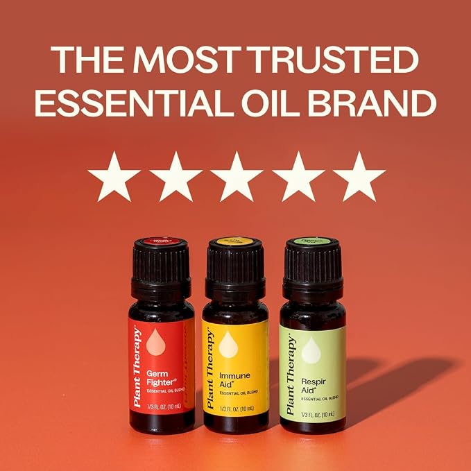 Plant Therapy Wellness Essential Oil Set, Pure Essential Oil Blends: Germ - Image 3