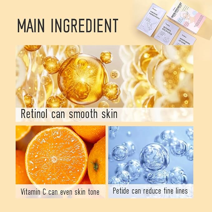 Yeokoe Forehead Wrinkle Patches, Under Eye Patches and Lip Mask 30 PCS. Face - Image 4