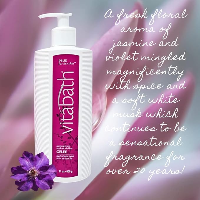 Vitabath Plus For Dry Skin Moisturizing Bath & Shower Gel Wash Replenishing - Image 8