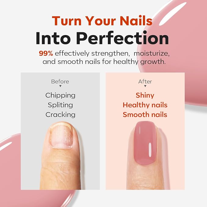 modelones Nail Strengthener and Growth Blushed Berry Nail Repair - Image 2