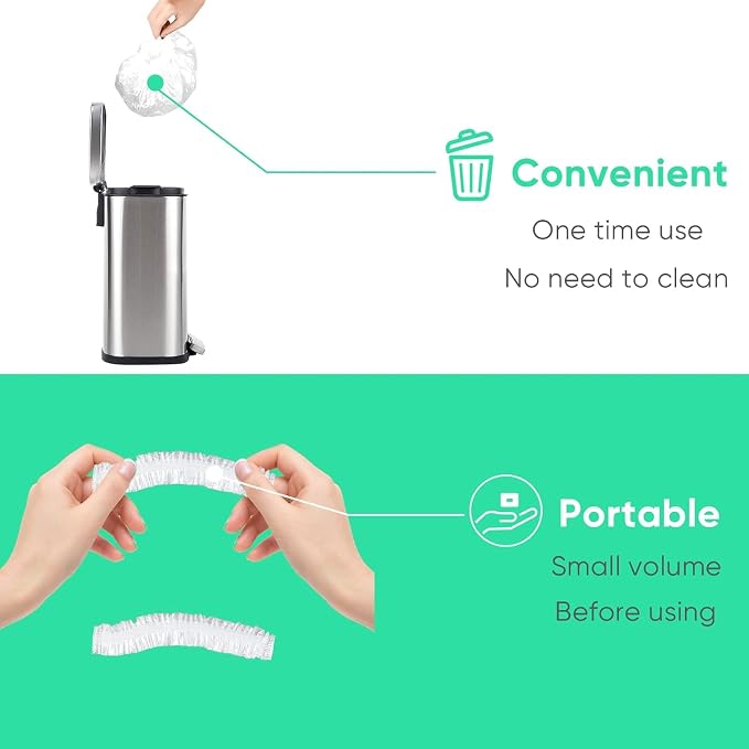 Tissue Box With Dispenser Disposable Shower Caps 200pcs Hair Processing Clear - Image 6