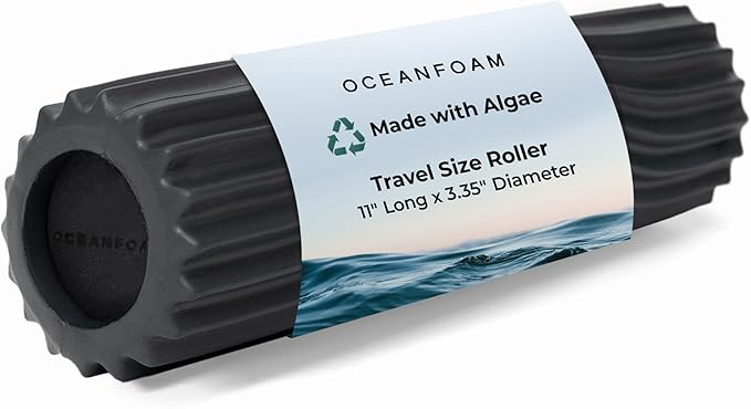 Oceanfoam Ripple Travel Foam Roller Firm Mini Foam Roller by Oceanfoam