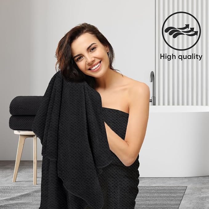 HOMEXCEL Bath Sheets Towels Set Pack of 2, Ultra Soft Bath Towels - Image 6