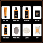 Body & Earth Gift Baskets for Men Bath Set Citrus Scented Bath and Body Gift Set - Image 7
