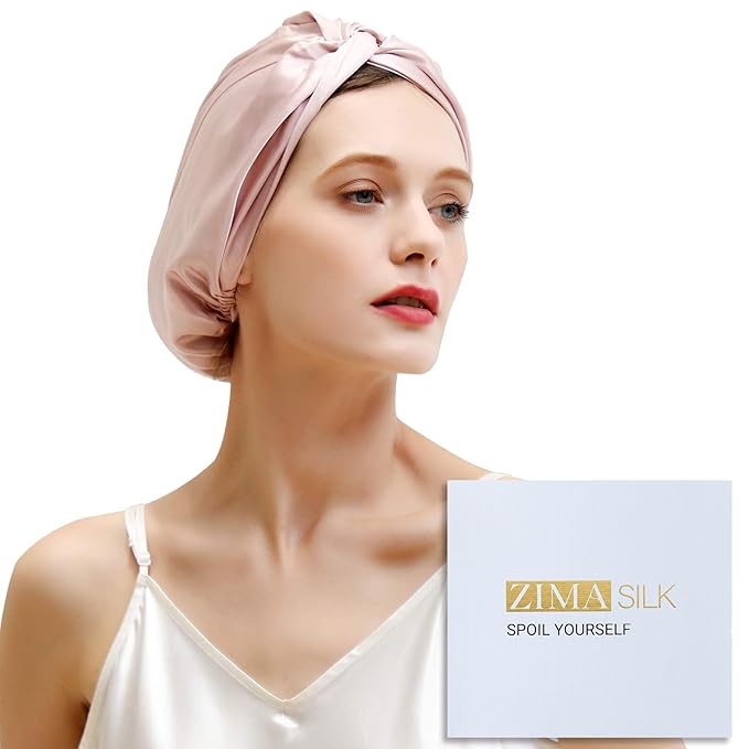 ZIMASILK 22 Momme 100% Mulberry Silk Bonnet by ZIMASILK