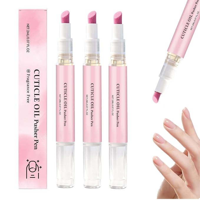 2-in-1 Cuticle Oil Pusher Pen, Professional Cuticle Pusher Oil Pen, Reusable by Unknown