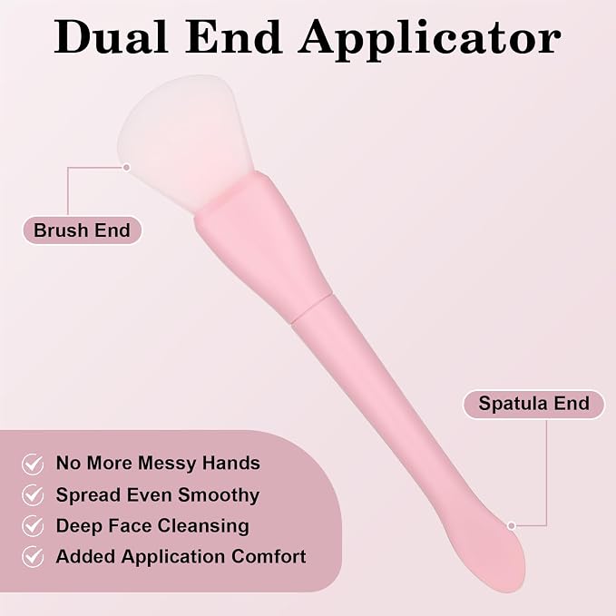 Ouligay 2PCS Silicone Face Mask Brush Applicator Soft Face Mask Applicator Face - Image 5