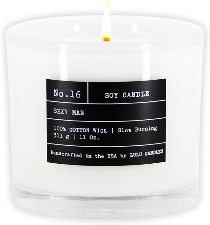 Lulu Candles | Sexy Man| Luxury Scented Soy Jar Candle | Hand Poured in The USA by LULUCANDLES