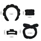 7 Pcs Spa Set, Facial Headband and Wristband Set, Skincare Accessories - Image 6