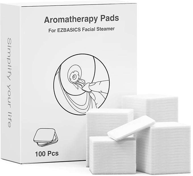 EZBASICS Aromatherapy Pads for Facial Steamer 100 Pcs by EZBASICS