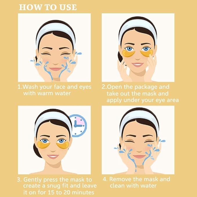 30 Pairs Under Eye Collagen Patches, Under Eye Gel Pads - Image 6
