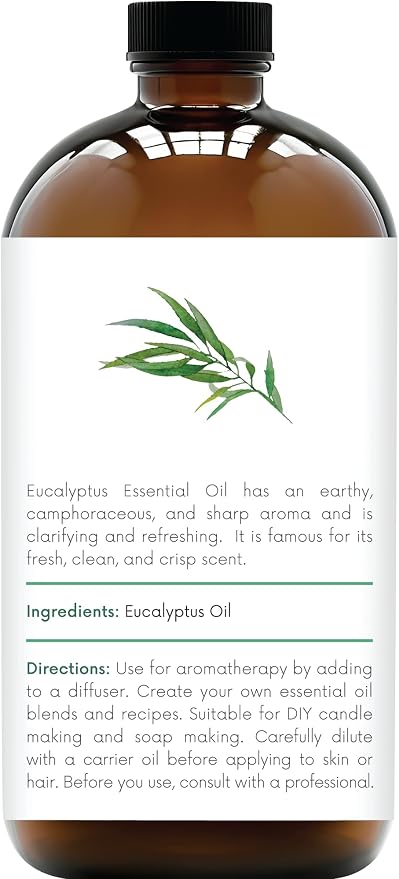 Handcraft Blends Eucalyptus Essential Oil in Glass Bottle – Huge 16 Fl Oz – - Image 2