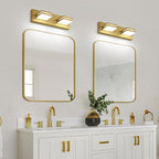 SineRise LED Modern Bathroom Vanity Light Fixtures, Brass Modern Acrylic - Image 8