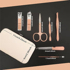QURIPE 7pcs Manicure Set, Nail Clippers Kit, Stainless Steel Manicure Kit - Image 5