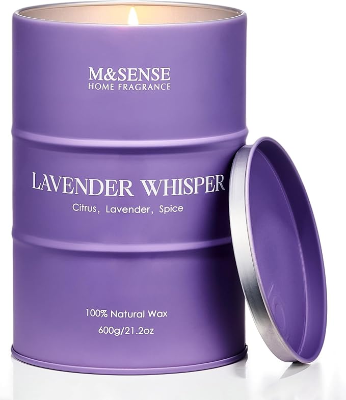 M&SENSE Large Lavender Soy Candles by MSENSE