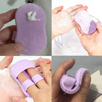 6 Pack Face Scrubber Mini Facial Brush Silicone Wash Exfoliator Finger Glove - Image 3