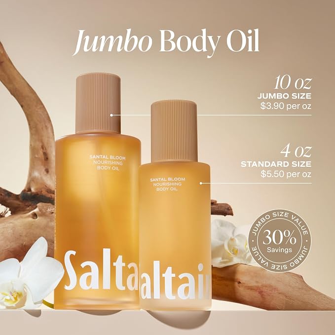 Saltair Body Oil. Jumbo Size Santal Bloom After Shower and Bath Oil - Image 3