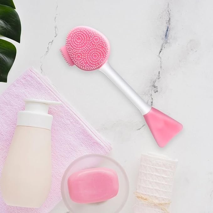 MUiiGOOD 2pcs Silicone Face Scrubber Round Pads Face Mask Brush Exfoliating Lip - Image 9