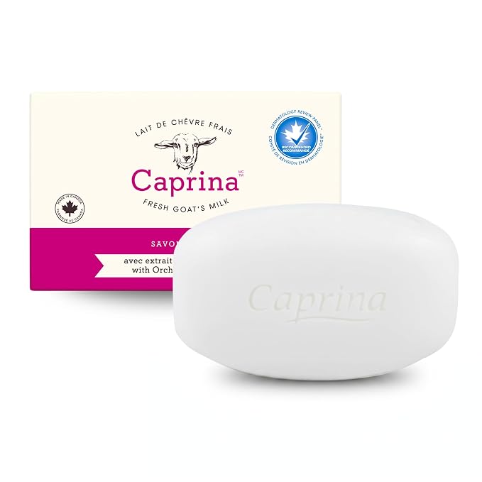 Caprina Fresh Goat’s Milk Bar Soap, 5 oz, Moisturizing Goat Milk Soap Bar by Caprina