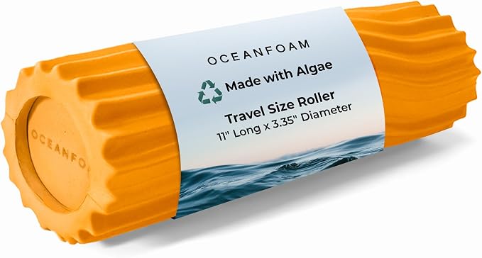 Oceanfoam Ripple Travel Foam Roller Firm Mini Foam Roller by Oceanfoam
