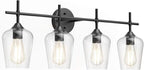 Ralbay Vintage Bathroom Vanity Lighting Fixtures 4-Lights Industrial Matte - Image 5