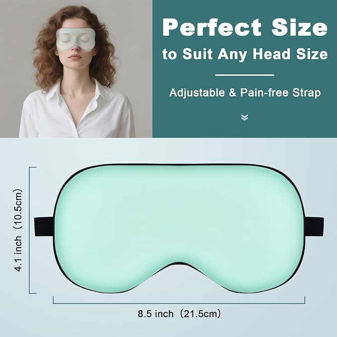 Sleep Mask for Side Sleeper Women Men, Eye Mask for Sleeping Light Blocking - Image 3
