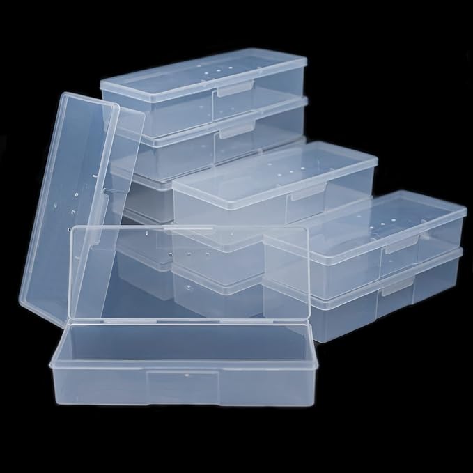 Lokyango Clear Manicure Tool Box, Personal Nail Box Storage Case - Image 2