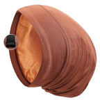 Satin Bonnet Silk Lined Sleep Cap- Adjustable Hair Cover by Blueelf