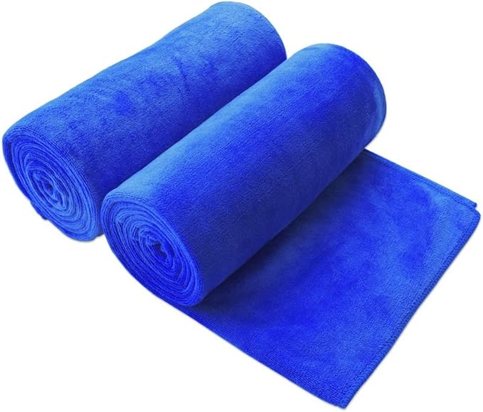 JML Extra Large Microfiber Bath Sheet Towels, 2 Pack 35" x 70", Super Absorbent by JML