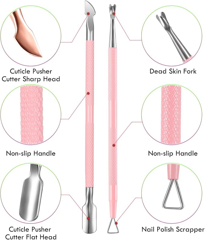 Cuticle Trimmer with Cuticle Pusher, XUNXMAS Cuticle Remover Cutter Nipper - Image 3