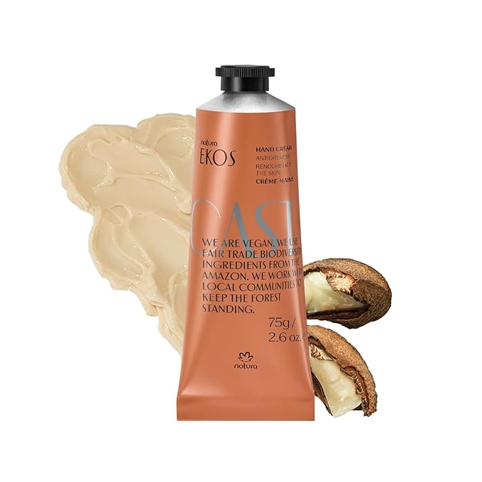Natura - Brazil Nut Hand Cream - Anti-Dryness Castanha Hand Balm - 24-Hour Deep by Natura