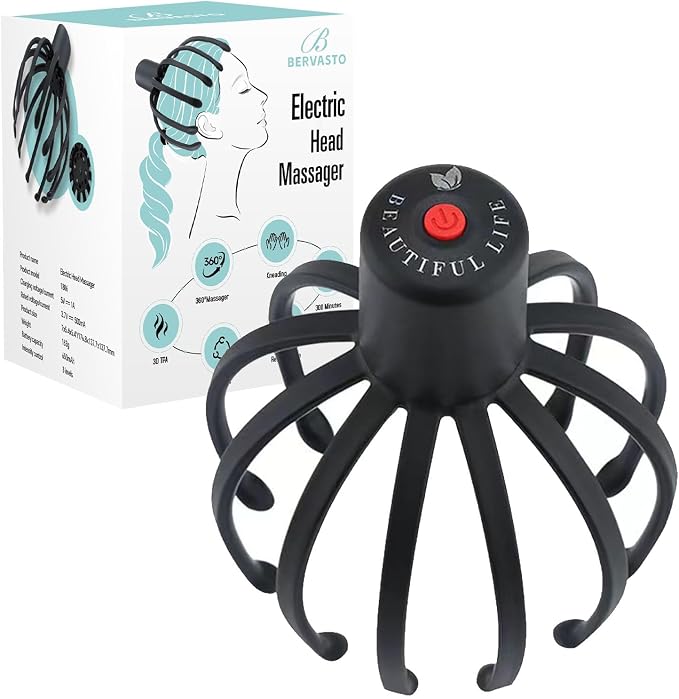 Head Massager Scalp Electric by BERVASTO