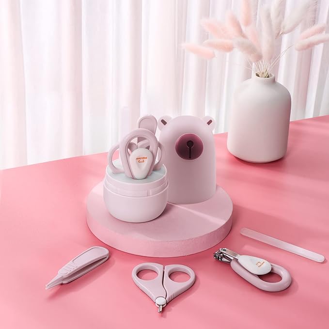 Baby Nail Clippers Set with Cute Case, Infant Fingernail and Toenail File Kit - Image 2