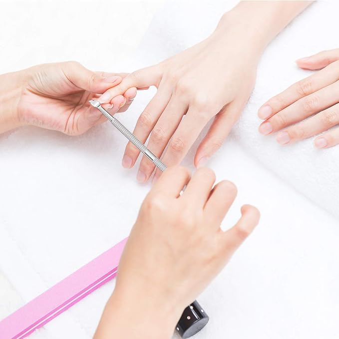 Cuticle Pusher Acetone/Gel/Nail Polish Remover Stainless Steel Professional - Image 6