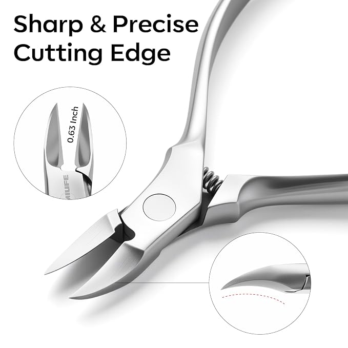 FAMILIFE Cuticle Nippers Scissors – Professional Stainless Steel Cuticle Trimmer - Image 2
