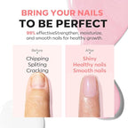 modelones Nail Strengthener, Sparkle Pink Nail Polish Nail Repair - Image 3